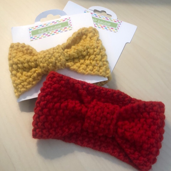 NWT Set of 2 Crocheted Baby Headband - Picture 1 of 4